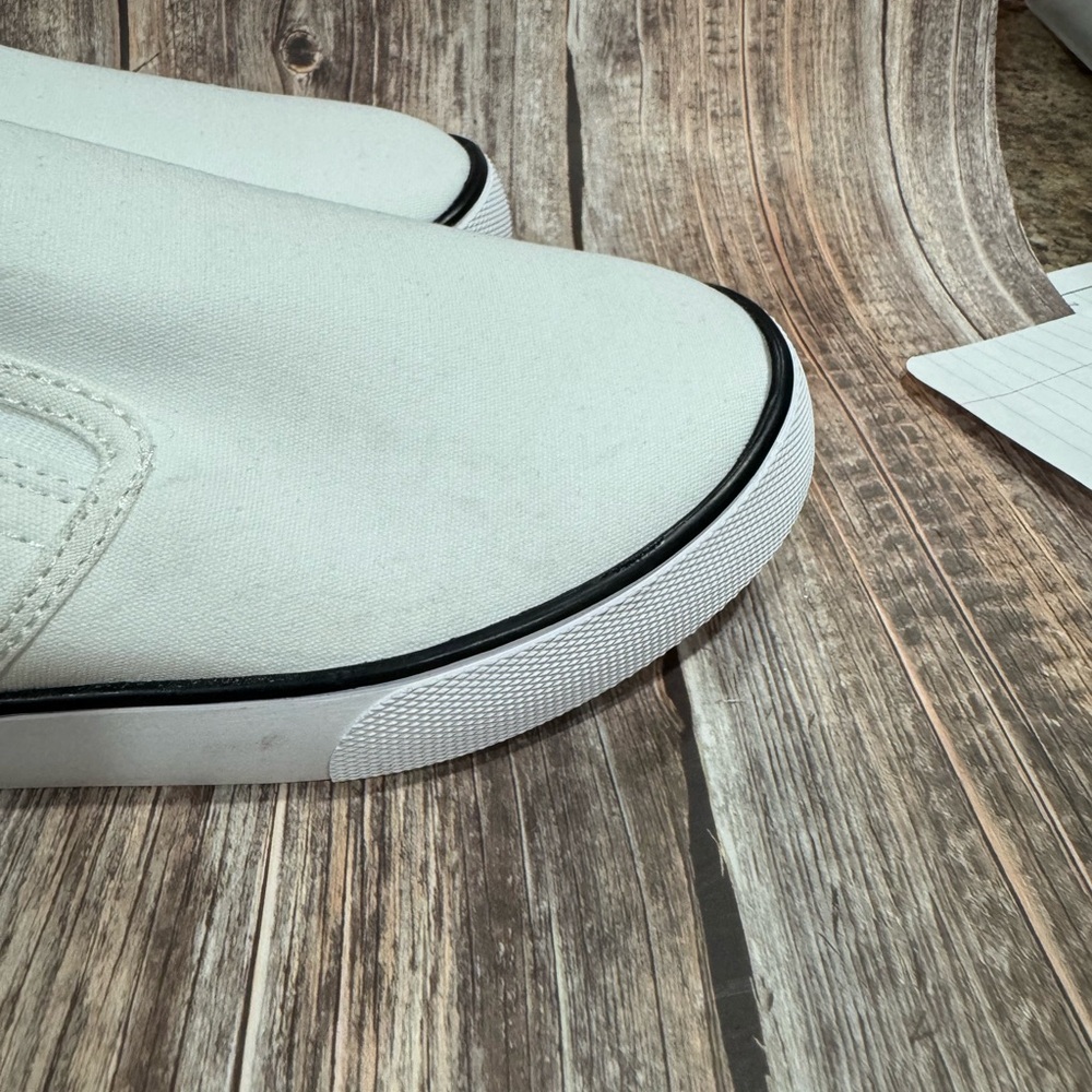 NWT A New Day White Slip-On Canvas Sneakers Size 7W Item #PHK6476 - Picture 5 of 6